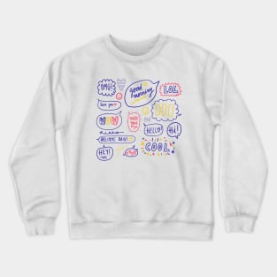 Speech Bubble Crewneck Sweatshirt